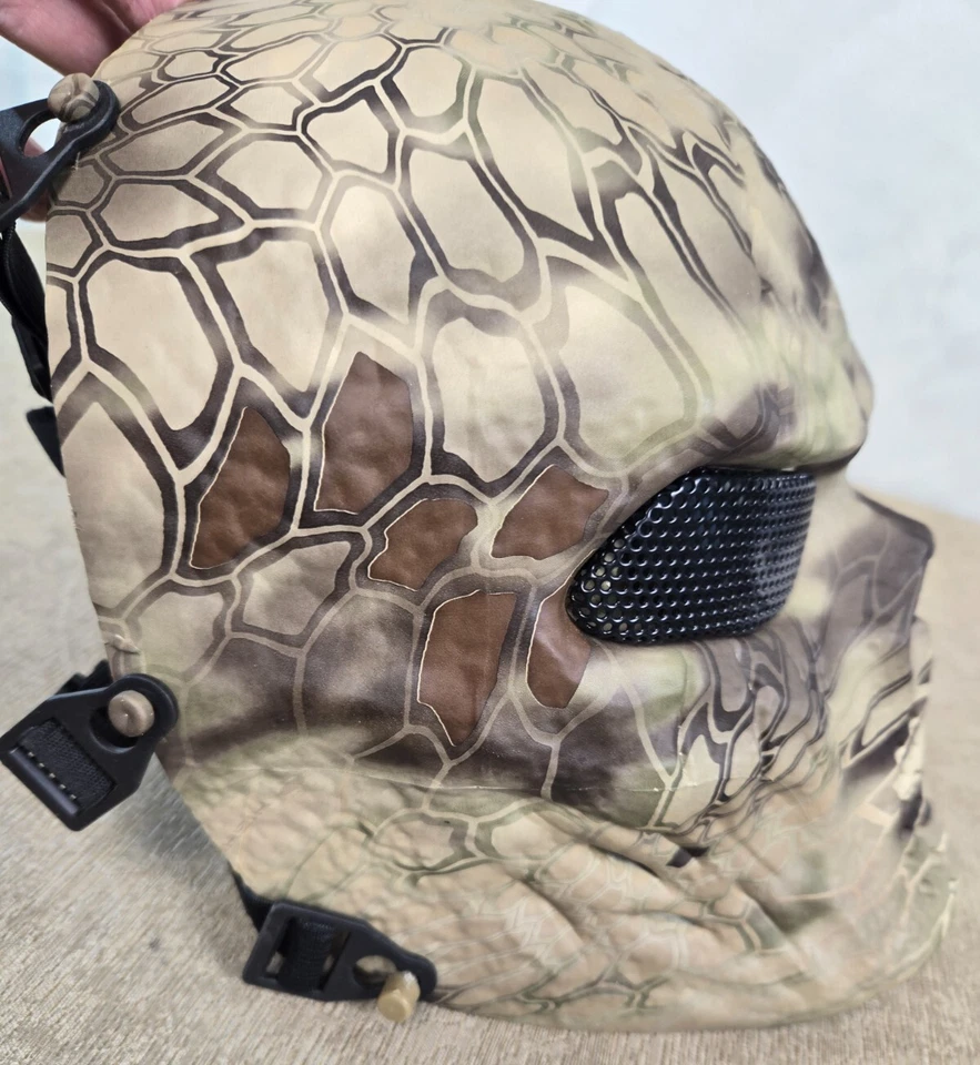 Paintball Skull Mask Camouflage Full Face Mesh Eye Protection - Image 3 of 4