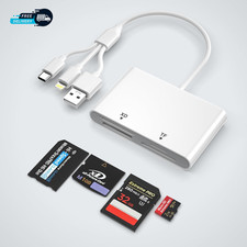 Memory Stick Pro Duo Adapter for Iphone/Android/Pc, 4 in 1 SD/TF/MS/XD Picture