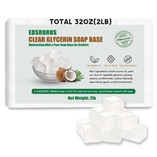 2LB Unscented Glycerin Soap Base DIY Handmade Soap Moisturizing Melt and Pour...