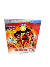 Incredibles 2 Blu-ray, 2018 Disney DVD Movie NEW SEALED Slipcover