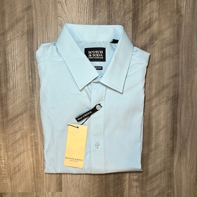 Scotch & Soda 4 Way Stretch Long Sleeve Button Down - 17 (XL)