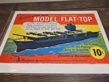 BUILD YOUR OWN MODEL FLAT-TOP - REALISTIC, 3-DIMENSIONAL, REED & ASSOC., 1940'S!