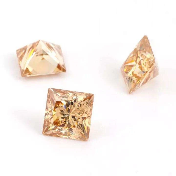 30 Pcs 4x4 MM Cambodian Champagne Zircon Certified Gemstone Lot Wholesale Price - Image 3 of 4