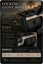 New Locking Glove Boxes For Dach Apollo - Apollo Elite - Falcon Ultra