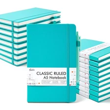 18 Pack Journal Notebook for Work, Business Notebook Bulk Hardcover Lined Wri...