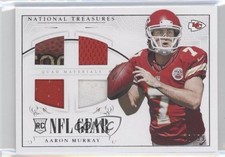 2014 National Treasures Rookie NFL Gear Materials Quad 78/99 Aaron Murray h3a