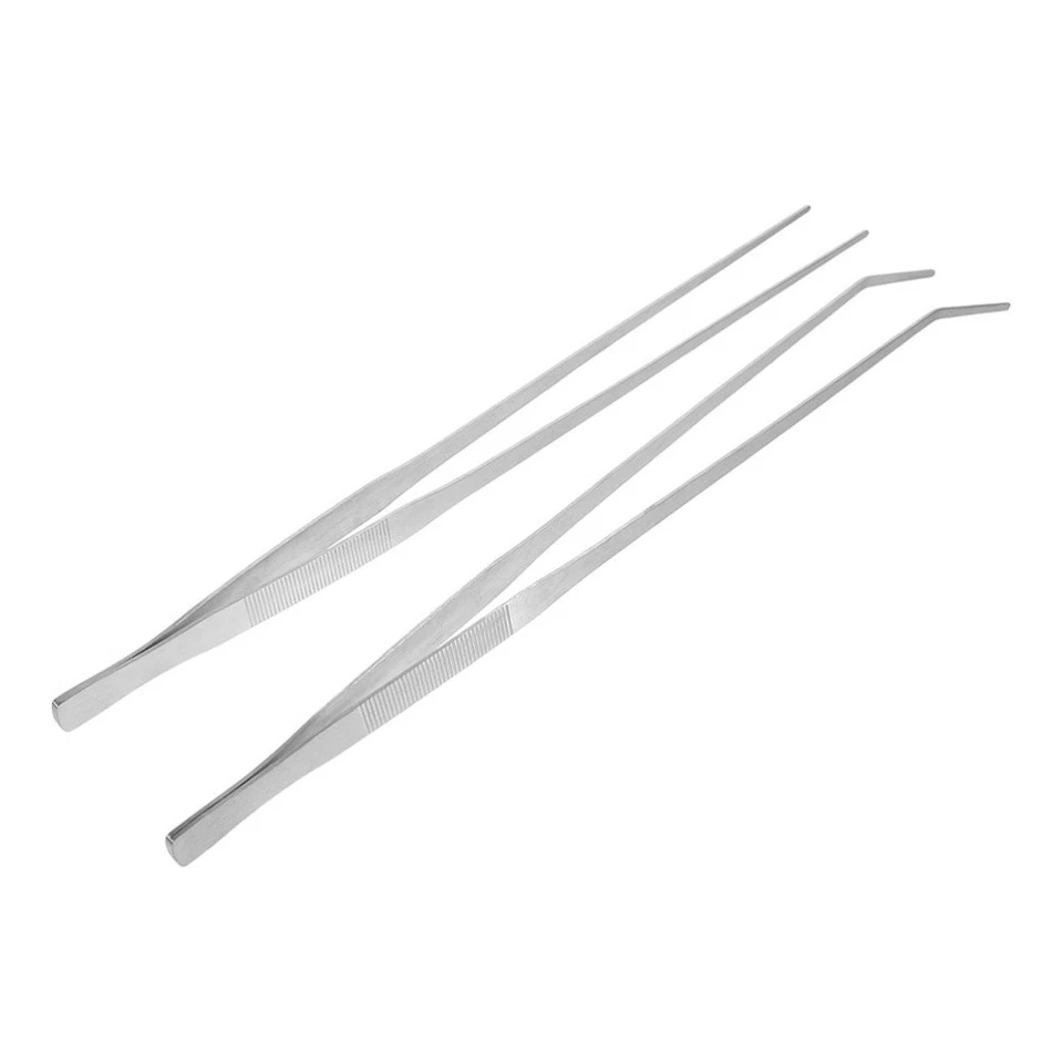 2 PIEZAS Pinzas para pecera Extra Largas Tubo Acuario Herramientas de Plantación Foto 3 de 4