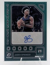 2023-24 Panini Donruss Optic SS-JSP  Signature Series Jaden Springer Auto