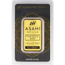 1 oz Asahi Gold Bar (New w/ Assay) 4556.69 per troy oz