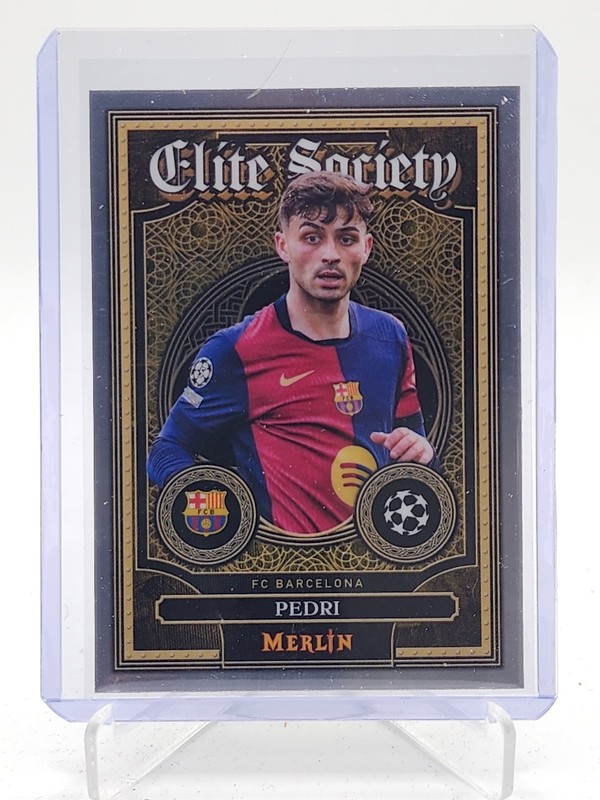 PEDRI 2024-25 TOPPS MERLIN UCC ELITE SOCIETY #ES-7 FC BARCELONA Q5902