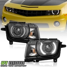 For 2010-2013 Chevy Camaro Halogen Upgrade LED Light Tube Projector Headlights