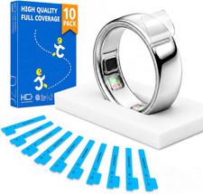 10-Pack Ultra Thin TPU Ring Protector Film for Oura Ring 5 Size 8