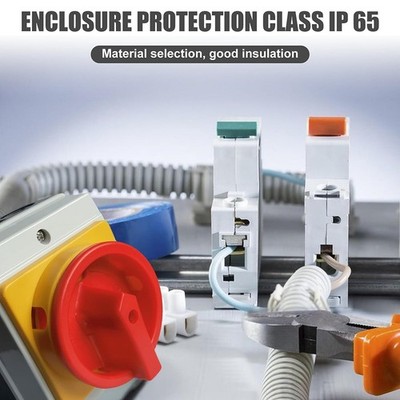 UKP Isolating Switch Leistungsschalter Plug-in-Typ 440v PC+ABS Staubschutz