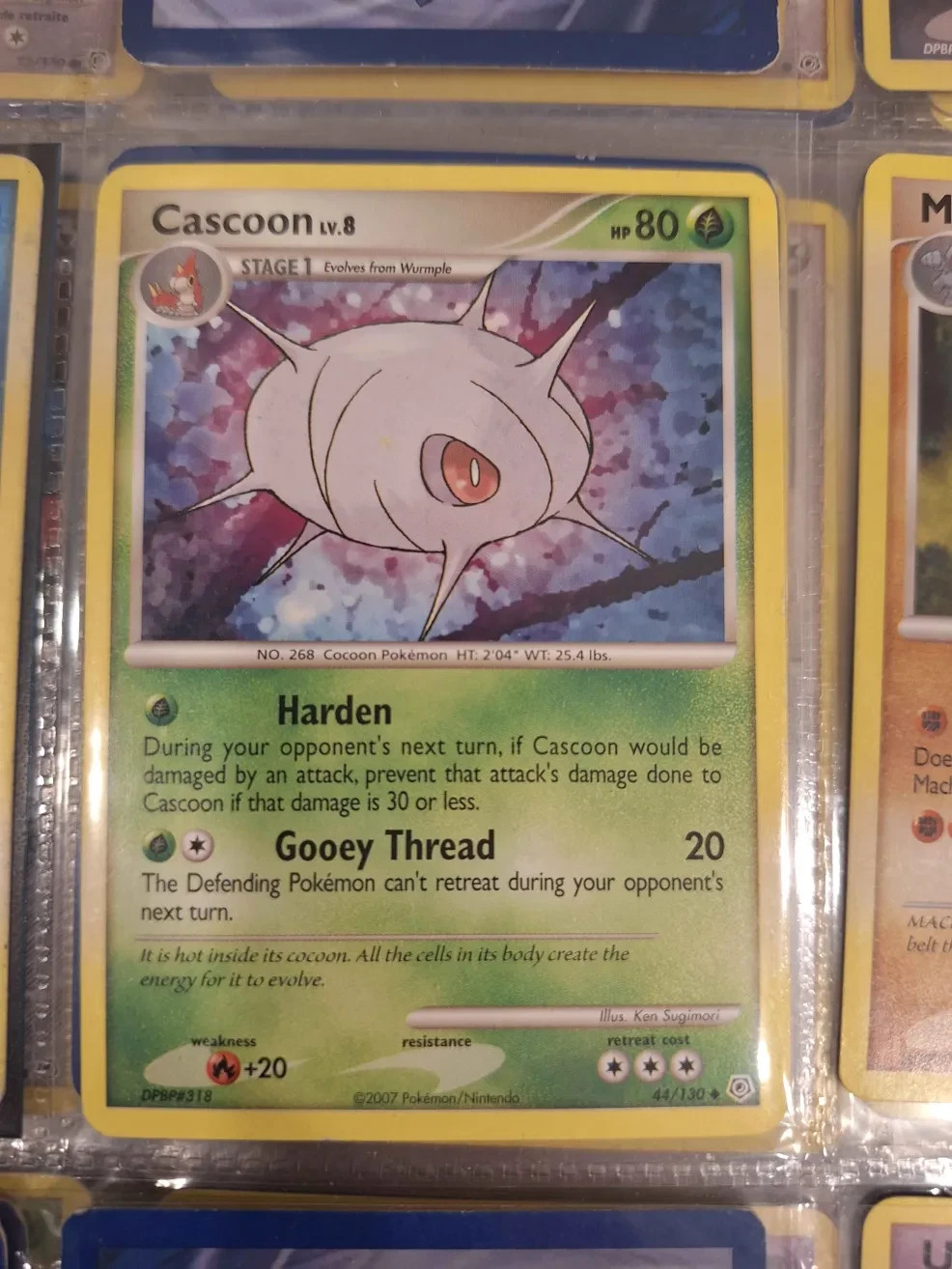 Pokémon TCG Cascoon 44/130 – Diamond & Pearl – NM – Non-Holo