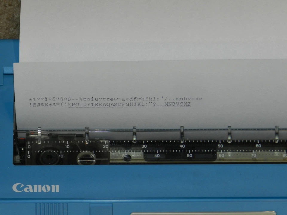 Máquina de escribir eléctrica Canon Typemate 10 PROBADA FUNCIONA Foto 3 de 3