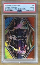 #/25 PSA 9 CASE HIT TIE DYE - 2024 Select WBNA Diana Taurasi Snapshots Prizm