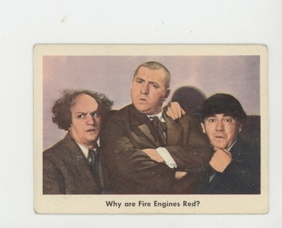 1959 Fleer The 3 Three Stooges #89 Why are Fire Engines Red ?
