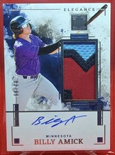 2025 Panini Impeccable BILLY AMICK Elégance Jersey Autograph #EJA-BA 83/99