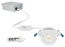 Elco ERT416CT5 4 Inch Floating Adjustable Eyeball Canless - White