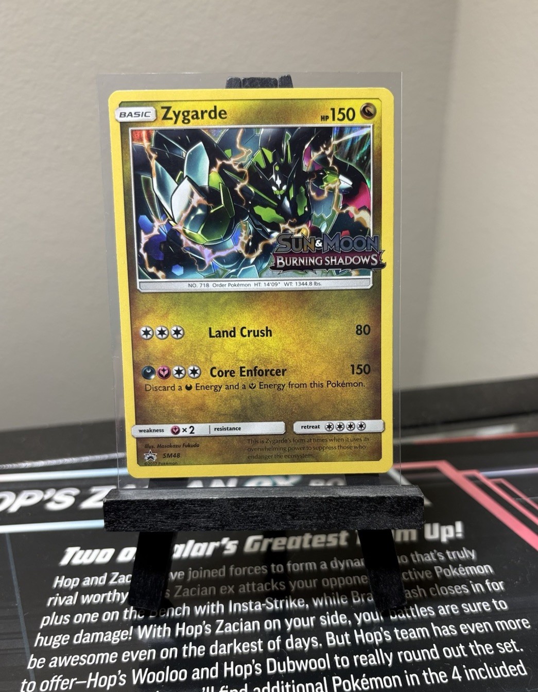 Zygarde SM48 Burning Shadows Prerelease Black Star Promo Holo Pokemon TCG Card