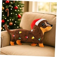 Christmas Pillows Dachshund Pillows 13.8 x 12.21 Inch Dachshund Gifts Weiner