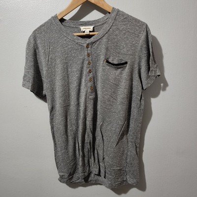 Diesel Half Button Down Short Sleeve Tee Men's Size Medium