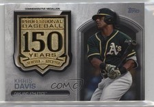 2019 Topps Update 150th Anniversary Manufactured Medallion Khris Davis n1u