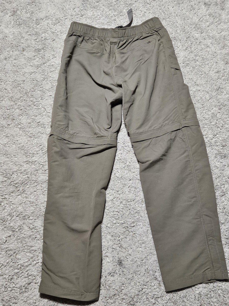 The North Face Convertible Pants Mens Medium Tan Zip Off Hiking