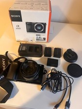 Sony Alpha A6000 24.3MP APS-C Mirrorless Camera with 35mm F1.7 Fixed Lens