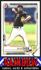 2021 Bowman Draft #BD-151 Po-Yu Chen Pittsburgh Pirates