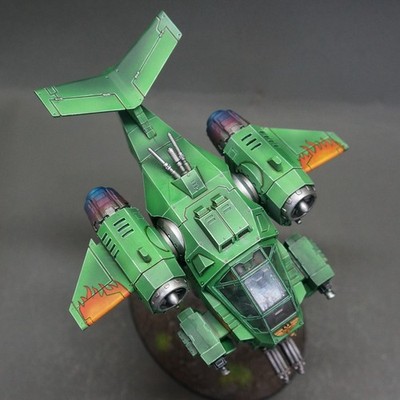 Stormhawk Interceptor Warhammer 40k Space Marines Pro Painted Salamanders
