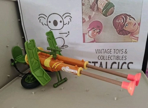 Vintage TMNT Ninja Turtles Figure Double Barrelled Plunger Gun 1990