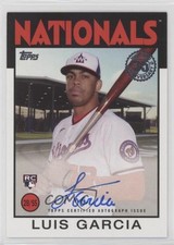 2021 Topps 1986 Topps Baseball Auto Series 2 Luis Garcia #86A-LGA Auto uk2