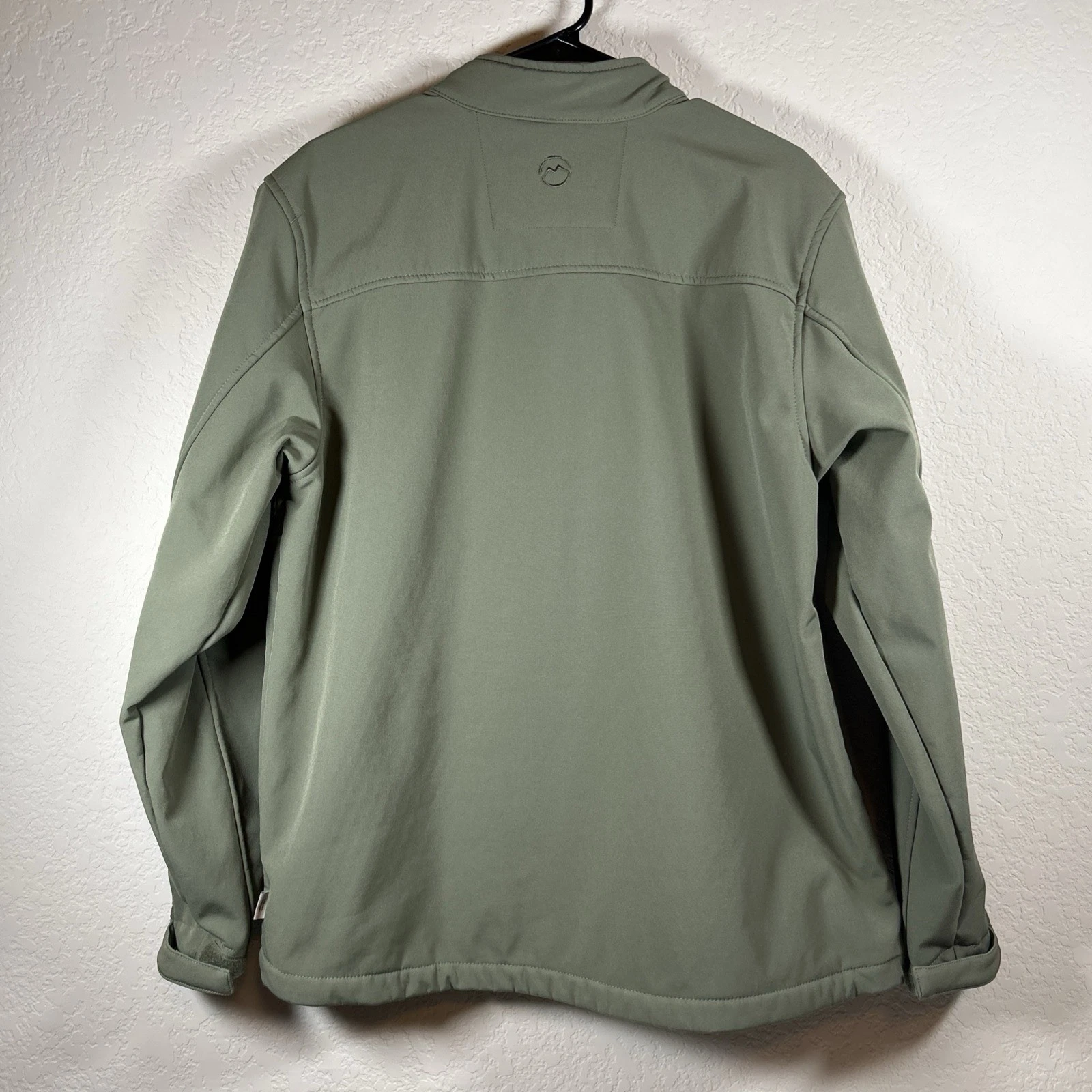 Magellan Outdoors Men's Sz L Polyester Softshell Fleece Lined Olive Green Jacket image 9