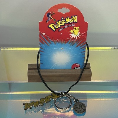 Vintage Pokémon Jigglypuff Necklace Keychain With Backing Card 90s Starline