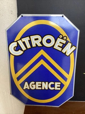 plaque émaillée ancienne garage Citroën - Photo 1/3