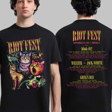 Riot Fest 2025 Douglass Park Chicago Merch On September 19-21 Two Sided T-Shirt