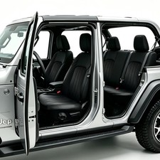 Custom Fit Full Set Seat Covers For 2018-2026 Jeep Wrangler Wno Rear Arm Rest