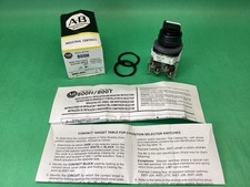 ALLEN BRADLEY 800H-JR2A - 3 Position Selector Switch - NOS Made In USA 