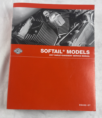2007 HARLEY DAVIDSON SERVICE MANUAL SOFTAIL MODELS 99482-07 | eBay 2007 HARLEY DAVIDSON SERVICE MANUAL SOFTAIL MODELS 99482-07 | eBay
