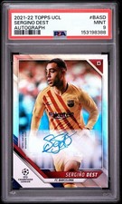 2021 TOPPS UCL SERGINO DEST AUTO PSA 9 MINT USA POP 3