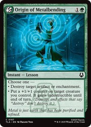 Origin of Metalbending 187 Avatar: The Last Airbender MTG Common