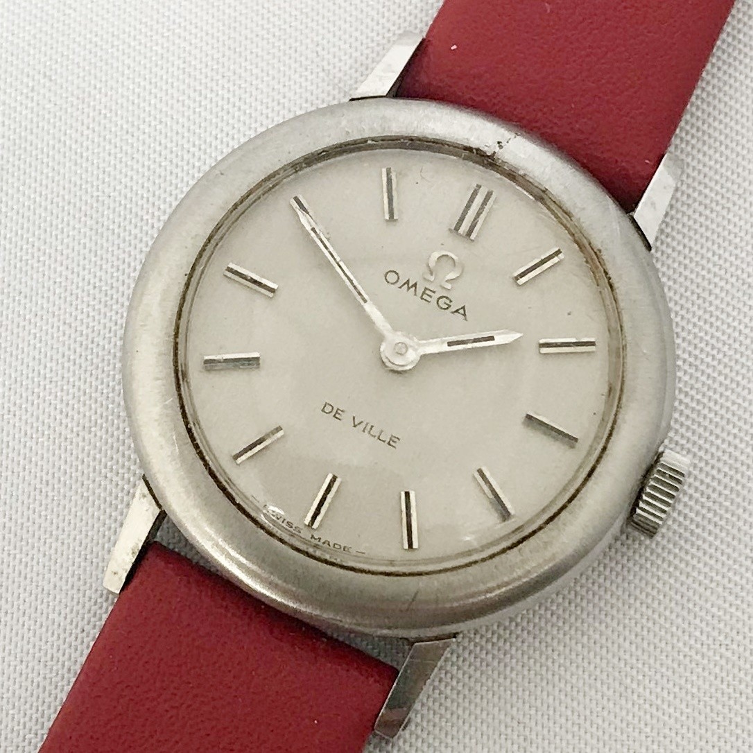 OMEGA De Ville Womens Manual Wind Silver 23.5mm Vintage Analog Watch