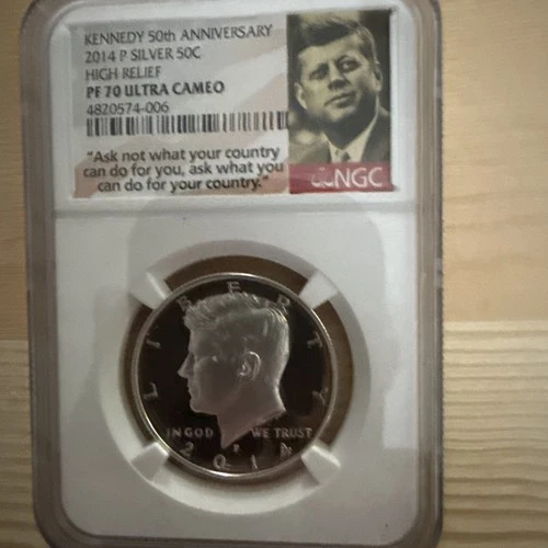2014P Silver Kennedy HR PF70 Ultra Cameo