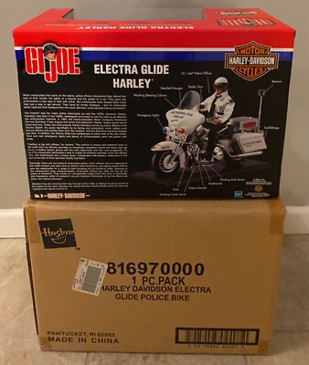 GI Joe Electra Glide Harley & Exclusive Police Officer (NIB) 12