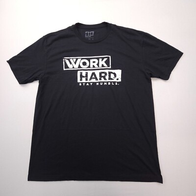 Diesel Power Gear Mens T Shirt Black Work Hard Graphic Crewneck Tee NWOT