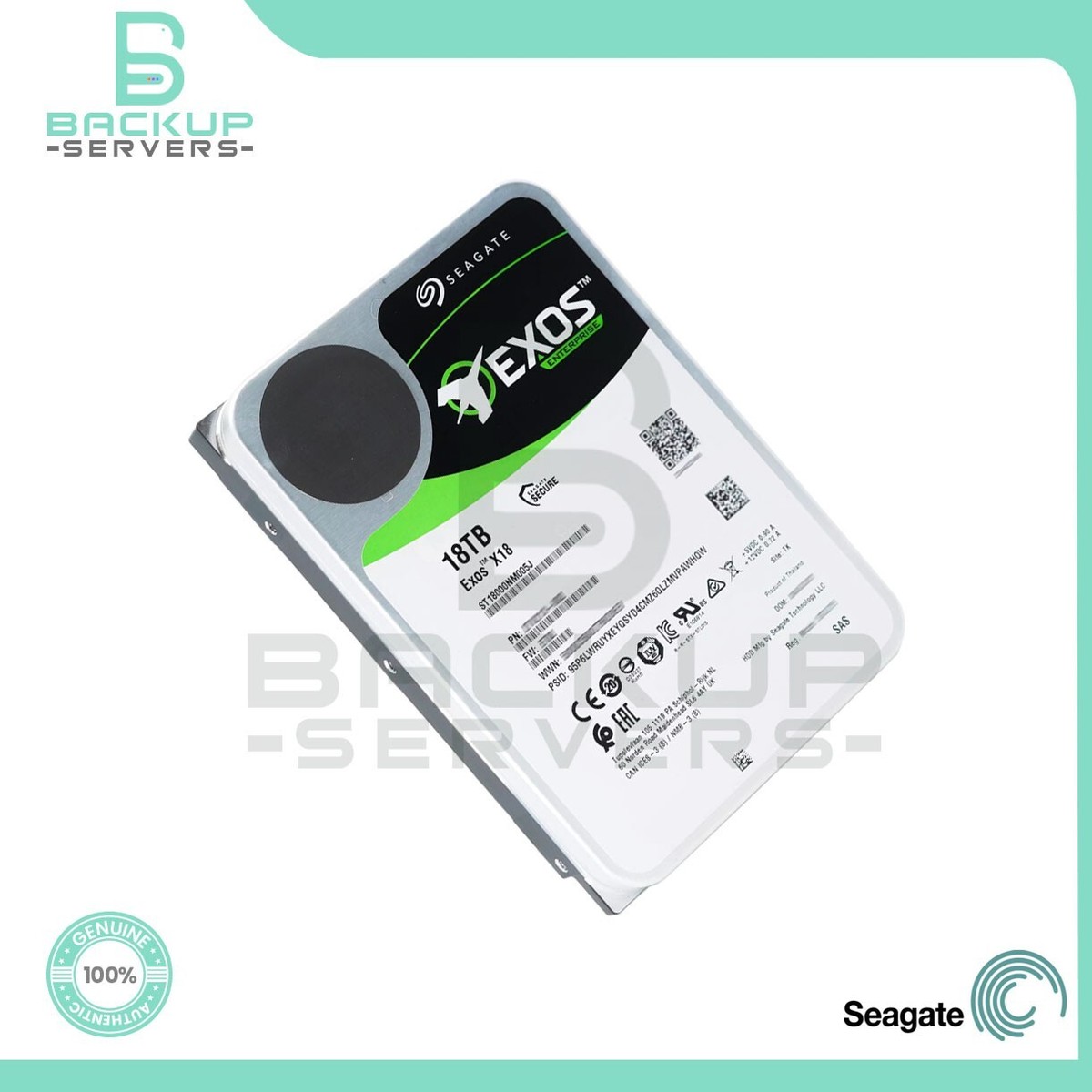 ST18000NM005J Seagate Exos X18 18TB 12Gbps 7.2K SAS 3.5 512e