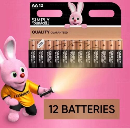 Duracell Simply AA Original Alkaline Batteries - 12 Pack Expiry 2032!