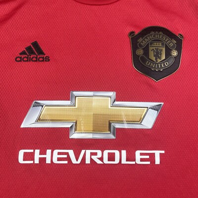 タグ付き！Manchester United adidas CHEVROLET Manchester United Adidas Chevrolet Football Soccer Blue
