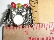 Drum Set pin vintage collectible rock band musician drummer music memorabilia